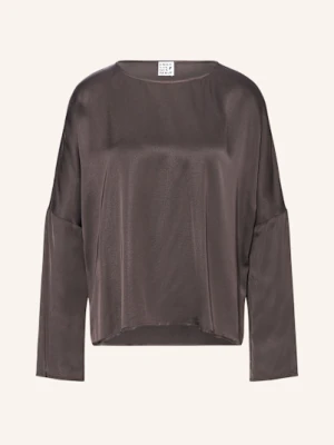 Emily Van Den Bergh Bluzka Z Satyny braun