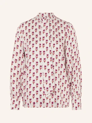 Emily Van Den Bergh Bluzka Z Wiązaniem Pod Szyją lila