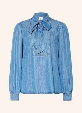 Emily Van Den Bergh Bluzka Z Wiązaniem Pod Szyją W Stylu Jeansowym blau