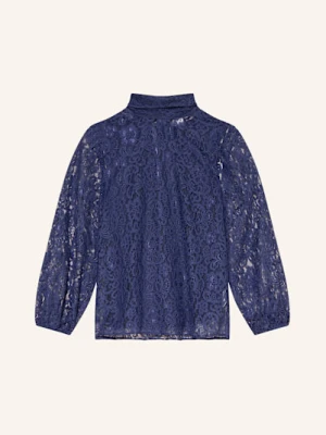 Emily Van Den Bergh Bluzka Z Wiązaniem Pod Szyją Z Koronki blau