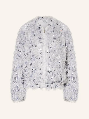 Emily Van Den Bergh Bluzon Z Dzianiny Z Cekinami silber