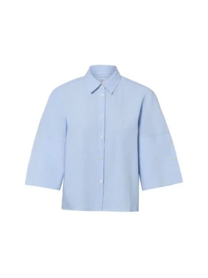 Emily van den Bergh Damska bluzka koszulowa Kobiety Bawełna (100%) niebieski,