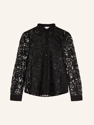 Emily Van Den Bergh Koszula Z Koronki schwarz