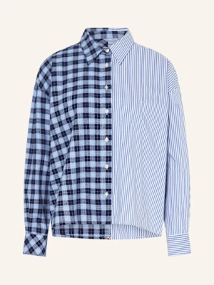 Emily Van Den Bergh Koszula Z Mieszanki Materiałów blau