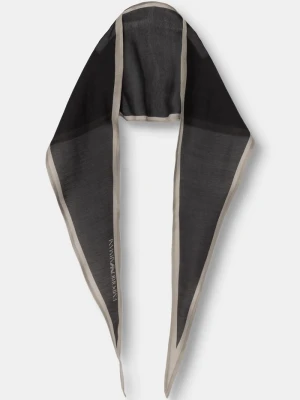 Emporio Armani apaszka damska z jedwabiem czarny