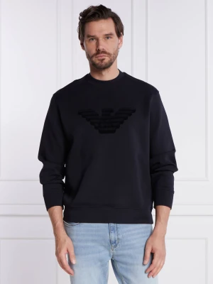 Emporio Armani Bluza | Comfort fit granatowy