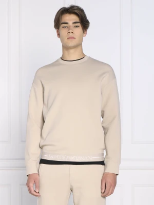 Emporio Armani Bluza | Regular Fit beżowy