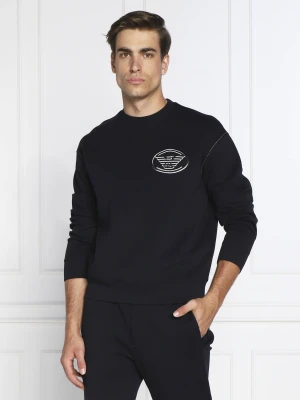Emporio Armani Bluza | Regular Fit granatowy