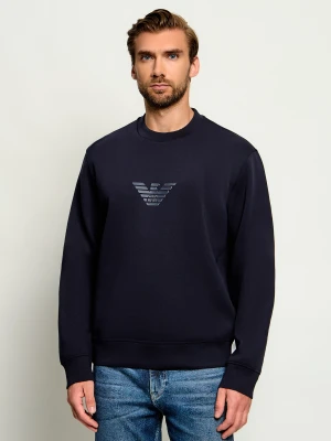 Emporio Armani Bluza | Regular Fit granatowy