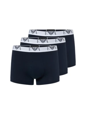 Emporio Armani Bokserki w 3-paku Mężczyźni Bawełna niebieski,