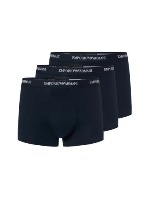 Emporio Armani Bokserki w 3-paku Mężczyźni Bawełna niebieski