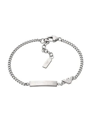 Emporio Armani bransoletka męska ze stali szlachetnej bez kamienia Eagle Logo