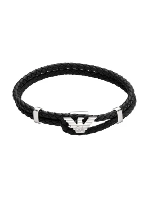 Emporio Armani bransoletka skórzana męska EGS3237040