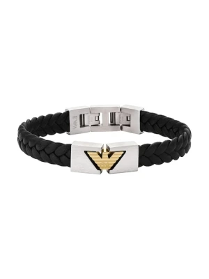 Emporio Armani bransoletka skórzana męska EGS3253040