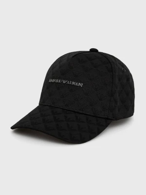 Emporio Armani Czapka kolor czarny gładka 627924 CC985