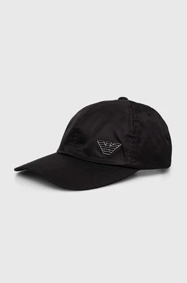 Emporio Armani czapka z daszkiem kolor czarny gładka 627393 3F563