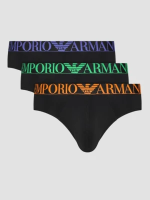 EMPORIO ARMANI Czarne slipy Coffret 3PACK