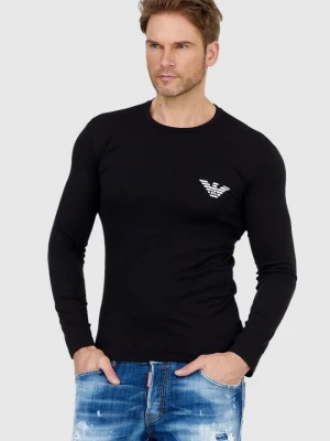 EMPORIO ARMANI Czarny longsleeve męski z logo