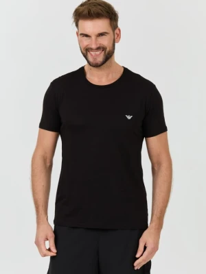 EMPORIO ARMANI Czarny męski t-shirt basique, Rozmiar L