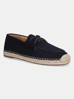 Emporio Armani espadryle zamszowe kolor czarny X4S032 XR339 N151