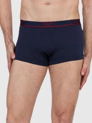 EMPORIO ARMANI Granatowe bokserki z logo 3 pack, Rozmiar M