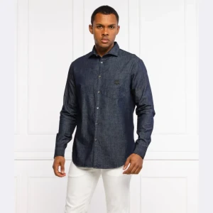 Emporio Armani Jeansowa koszula | Regular Fit