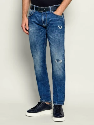 Emporio Armani Jeansy j06 | Slim Fit granatowy