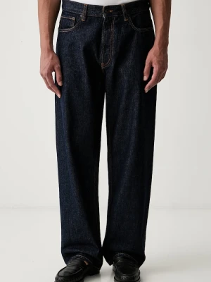 Emporio Armani jeansy loose męskie niebieski