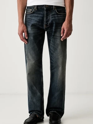Emporio Armani jeansy loose męskie niebieski