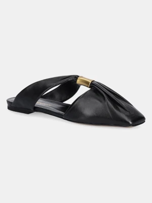 Emporio Armani klapki skórzane