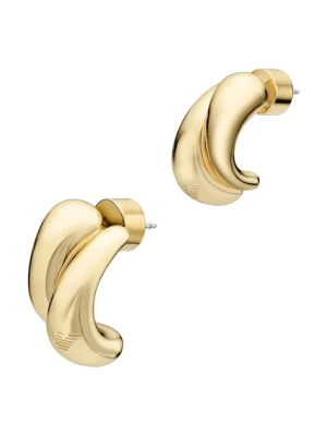 Emporio Armani kolczyki damskie mosiężne bez kamienia Iconic Trend
