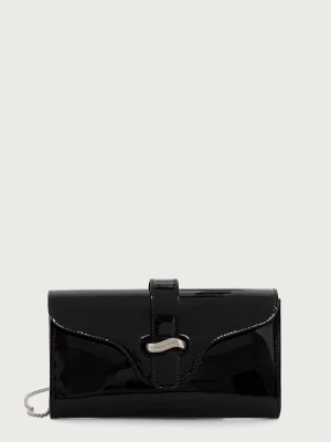 Emporio Armani kopertówka damska skórzana czarny
