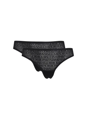 Emporio Armani Koronkowe stringi 2-pack