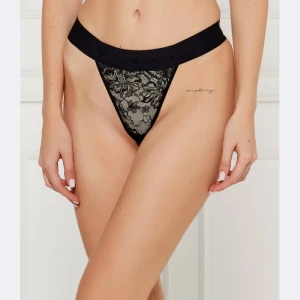 Emporio Armani Koronkowe stringi
