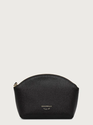 Emporio Armani kosmetyczka damska skórzana czarny