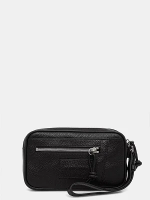 Emporio Armani kosmetyczka męska skórzana czarny