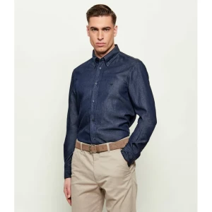 Emporio Armani Koszula | Regular Fit | z dodatkiem lnu