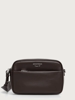 Emporio Armani listonoszka damska skórzana brązowy