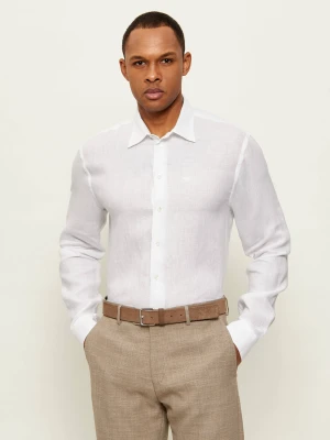 Emporio Armani Lniana koszula | Regular Fit