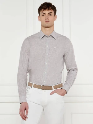 Emporio Armani Lniana koszula | Regular Fit