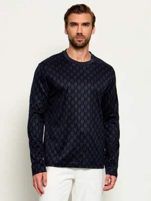 Emporio Armani Longsleeve | Regular Fit granatowy