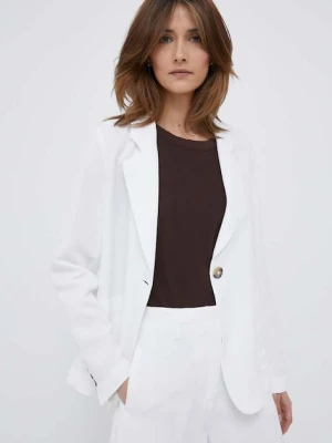 Emporio Armani marynarka z domieszką lnu