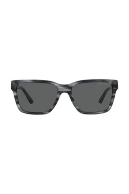 Emporio Armani okulary przeciwsłoneczne 0EA4177 męskie kolor granatowy