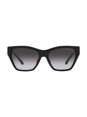 Emporio Armani okulary przeciwsłoneczne damskie kolor czarny