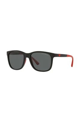 Emporio Armani okulary przeciwsłoneczne dziecięce kolor bordowy 0EK4184