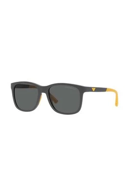 Emporio Armani okulary przeciwsłoneczne dziecięce kolor czarny 0EK4184
