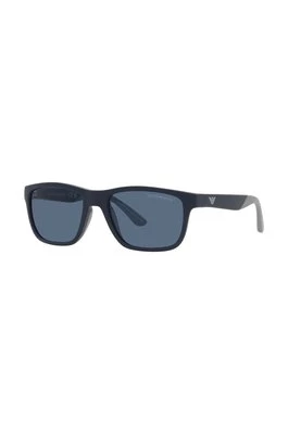 Emporio Armani okulary przeciwsłoneczne dziecięce kolor niebieski 0EK4002