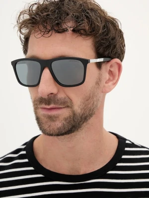 Emporio Armani okulary przeciwsłoneczne męskie kolor czarny 0EA4237