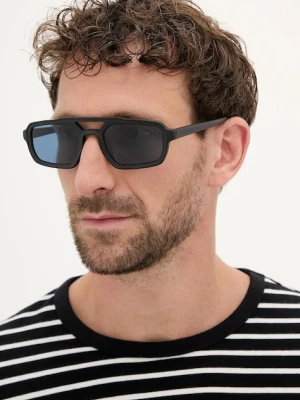Emporio Armani okulary przeciwsłoneczne męskie kolor czarny 0EA4240U