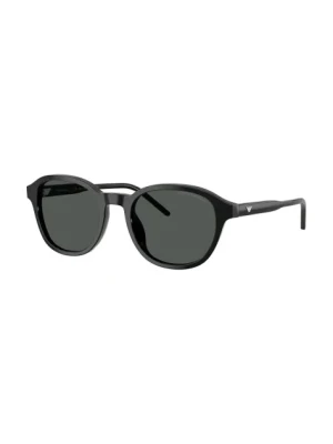 Emporio Armani okulary przeciwsłoneczne męskie kolor czarny 0EA4247U